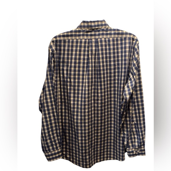 Brooks Brothers Regent Mens XXL Blue Yellow White Check Print Button Down Shirt - Picture 2 of 5